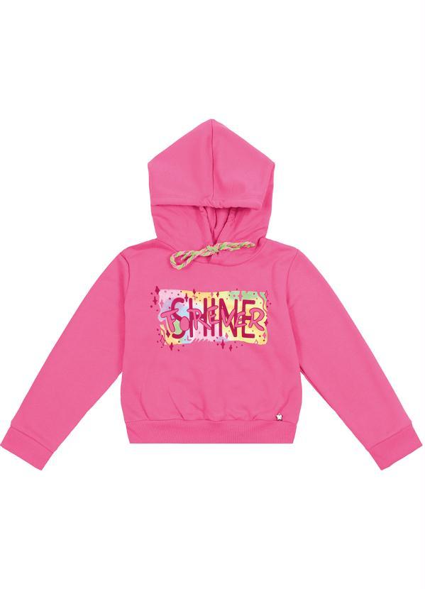 Cativa Kids Casaco de Moletom Infantil Menina Rosa