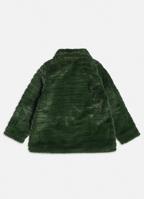 Momi - Casaco de Pelinhos com Zíper Verde 2