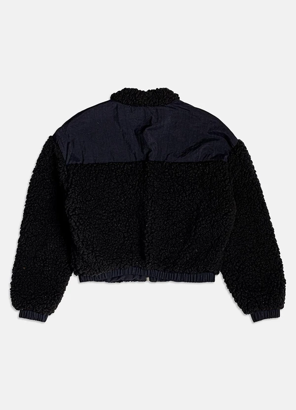 I Am - Casaco de Pelo Preto 2