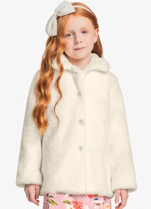 Trick Nick - Casaco de Pelo Safira Bege - TRICK NICK