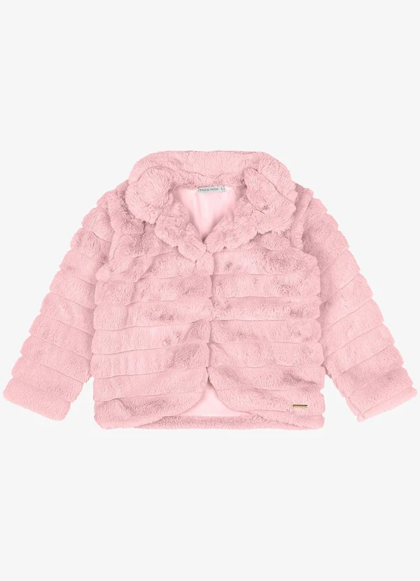 Trick Nick - Casaco de Pelo Stripe Rosa 5