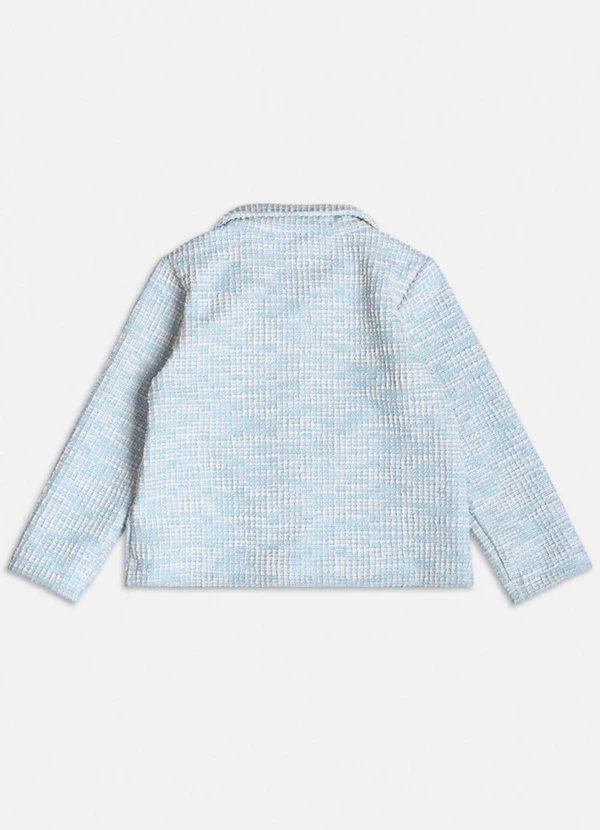 Momi - Casaco de Tweed Azul com Brilho Azul 6