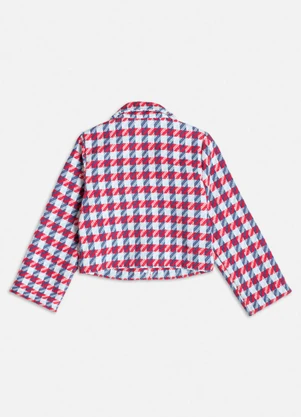 Momi - Casaco de Tweed Pied Coq Azul - MOMI