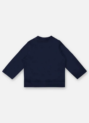 Up Baby - Casaco em Suedine Unissex para Bebê Azul - UP BABY
