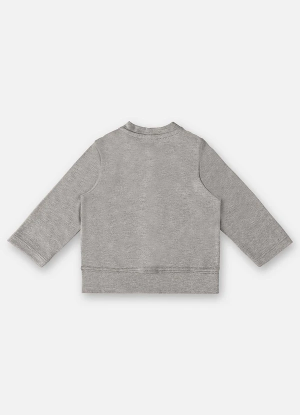 Up Baby - Casaco em Suedine Unissex para Bebê Cinza 2