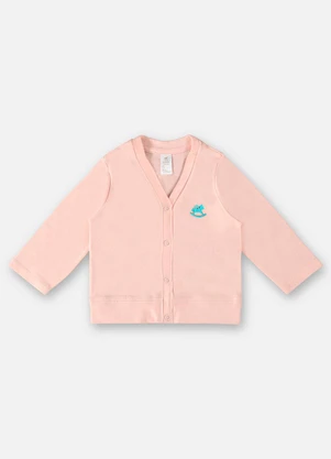 Up Baby - Casaco em Suedine Unissex para Bebê Rosa - UP BABY