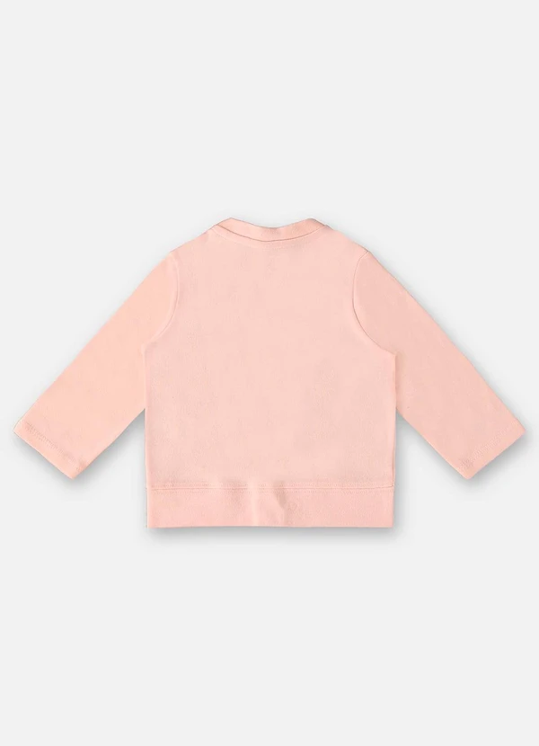 Up Baby - Casaco em Suedine Unissex para Bebê Rosa 2