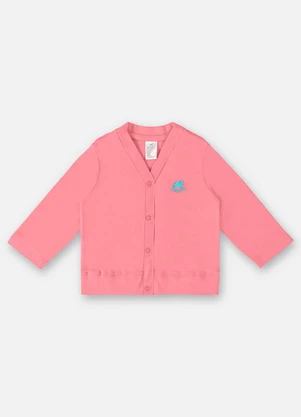 Up Baby - Casaco em Suedine Unissex para Bebê Rosa - UP BABY
