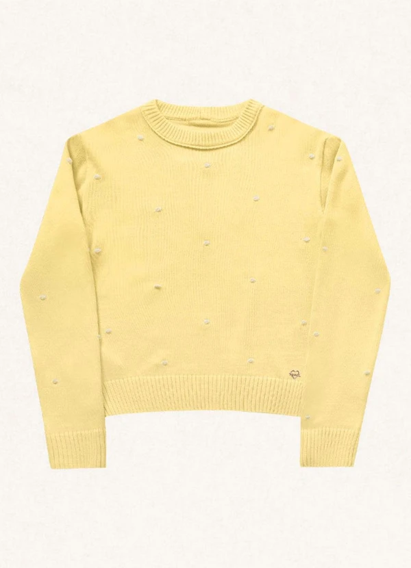 Fakini Kids - Casaco Fechado Tricot Amarelo 5
