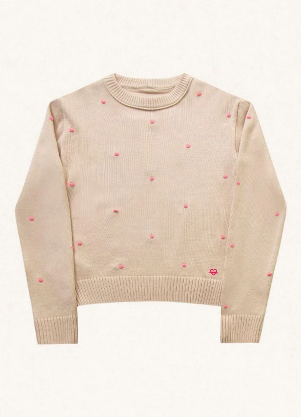 Fakini Kids - Casaco Fechado Tricot Bege 6