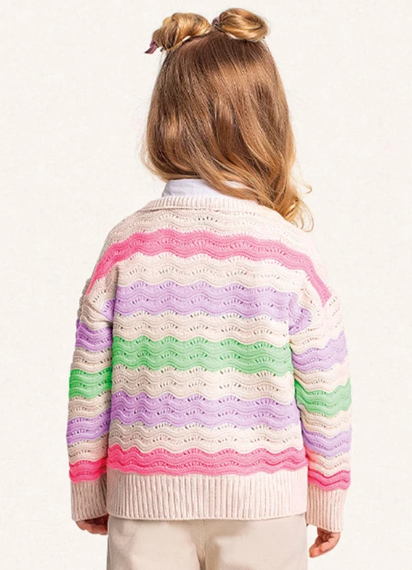 Fakini Kids - Casaco Fechado Tricot Roxo 2