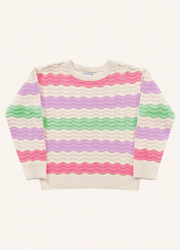 Fakini Kids - Casaco Fechado Tricot Roxo 5