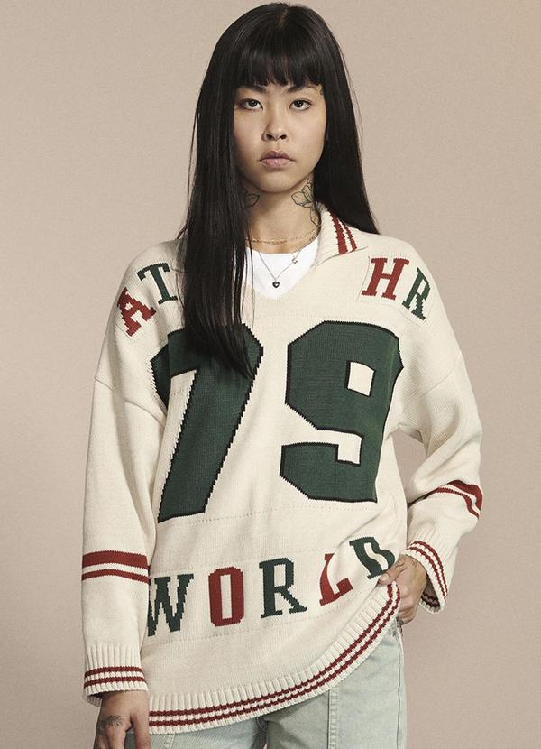 Authoria - Casaco Feminino de Tricot Bege