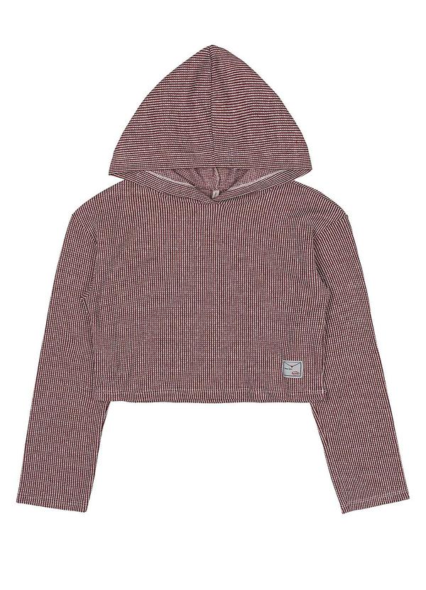 I Am - Casaco Feminino Listrado Bordô