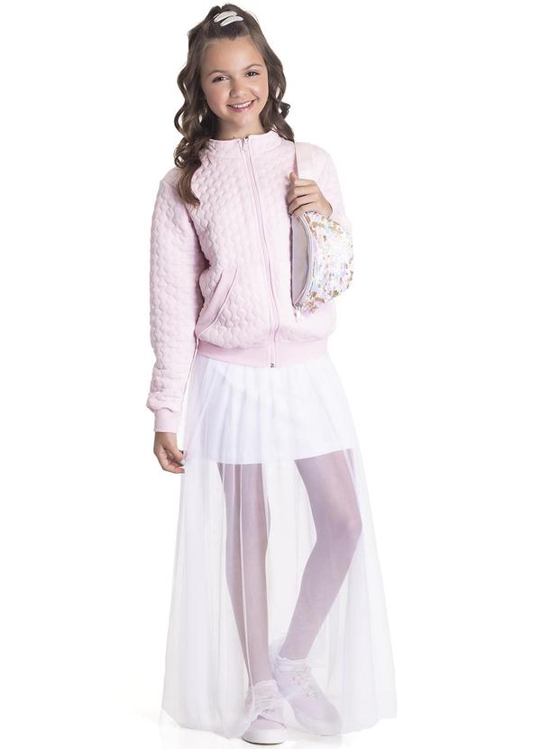 Randa Mundu - Casaco Feminino Matelassê Copacabana Rosa 2