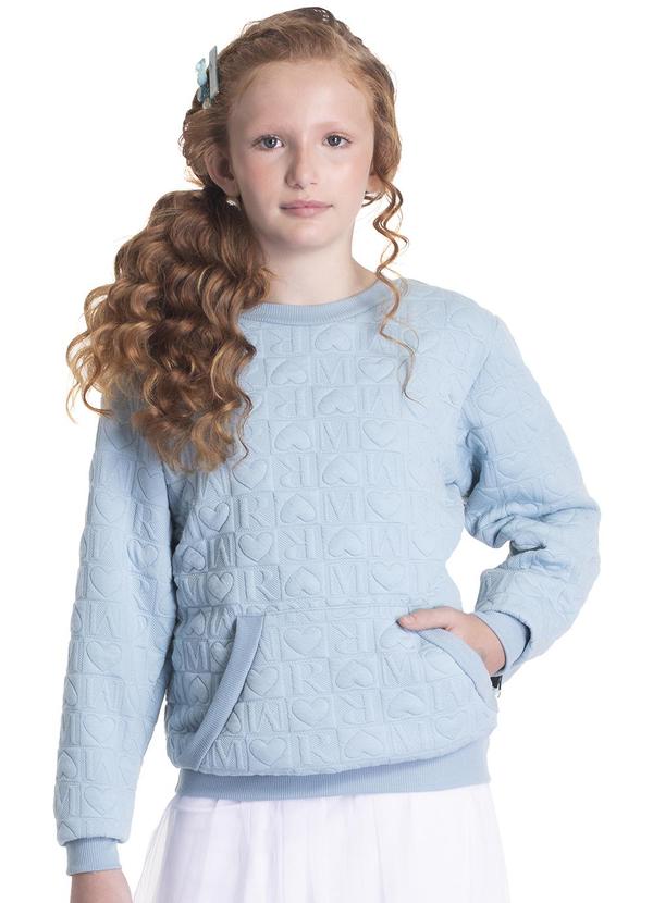 Randa Mundu - Casaco Feminino Matelassê Coracao Azul