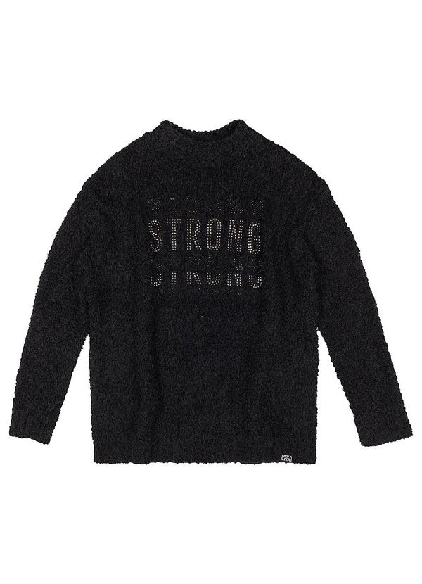Authoria - Casaco Feminino Peluciado Strong Preto