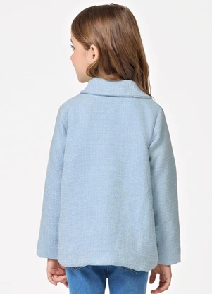 Trick Nick - Casaco Feminino Tweed Azul - TRICK NICK