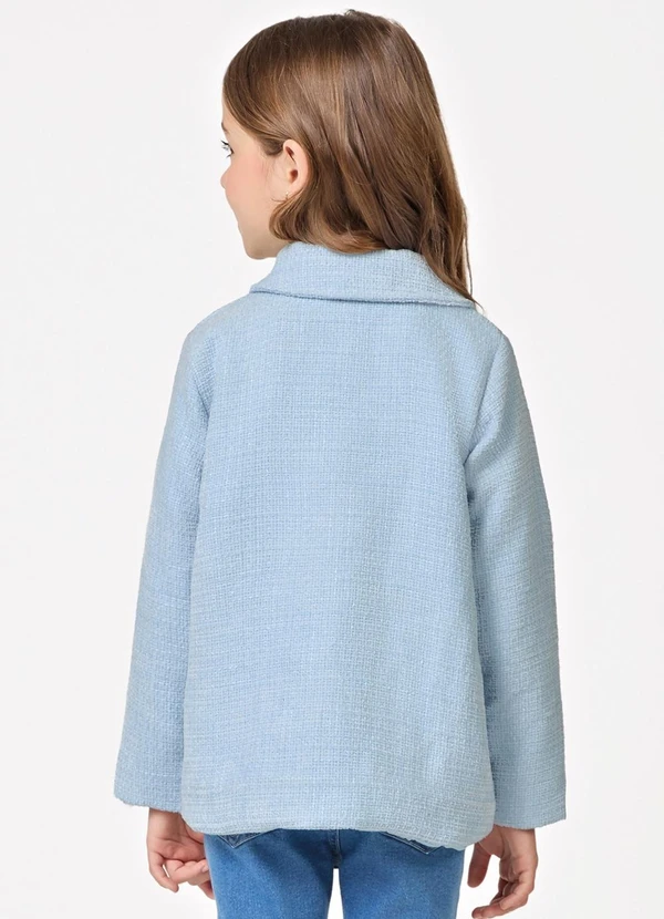 Trick Nick - Casaco Feminino Tweed Azul 2