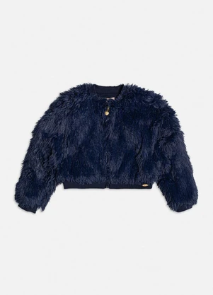 Bimbi - Casaco Infantil de Pelinhos Azul - BIMBI