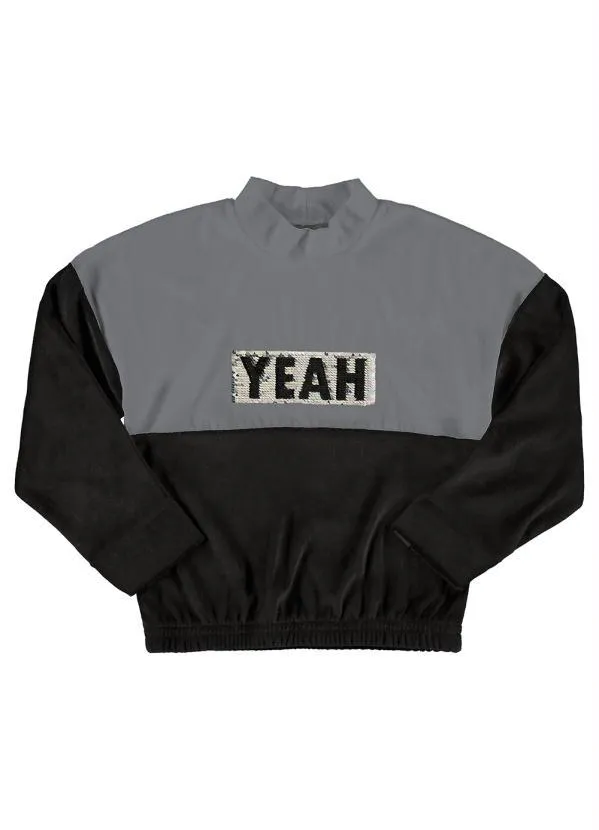 Quimby - Casaco Infantil em Plush Preto 3