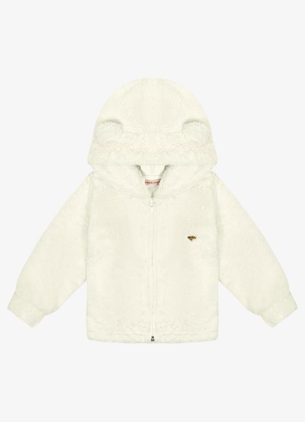 Trick Nick - Casaco Infantil Feminino com Capuz Bege