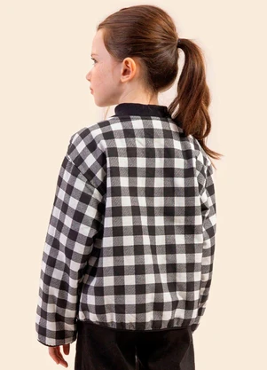Bugbee - Casaco Infantil Flanela Preto - BUGBEE