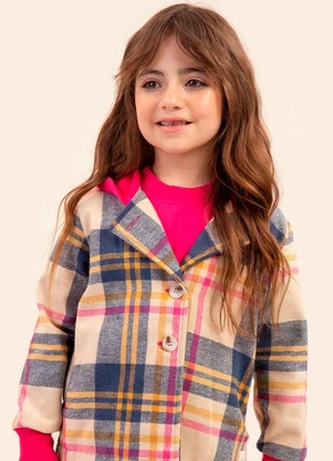 Bugbee - Casaco Infantil Flanelado Peluciado Rosa - BUGBEE