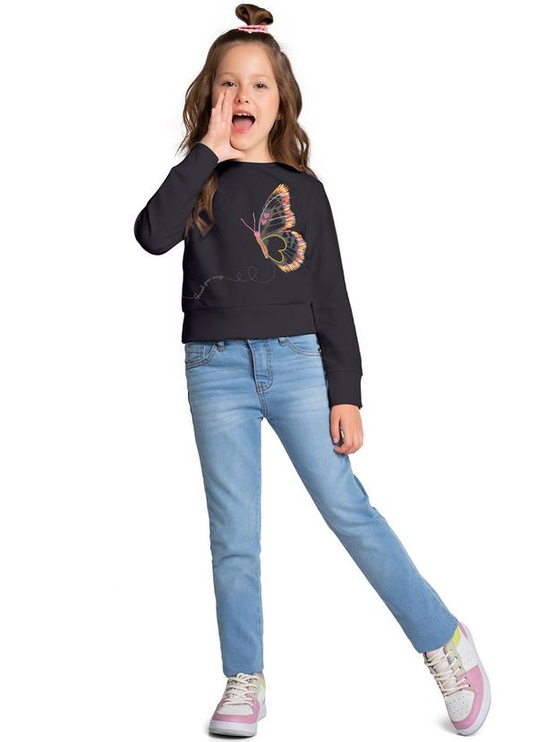 Kyly - Casaco Infantil Menina Borboleta Cinza 2