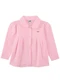 Marlan - Casaco Infantil Menina em Malha Thermo Soft Bege - variação: Rosa