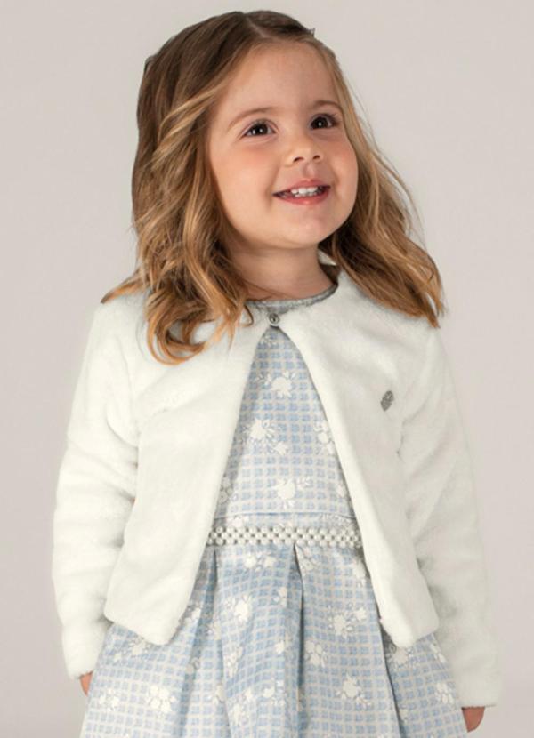 Brandili Mundi - Casaco Infantil Menina em Pêlo Bege