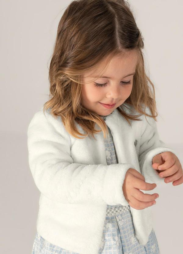 Brandili Mundi - Casaco Infantil Menina em Pêlo Bege 4