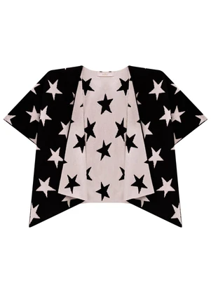 Milon - Casaco Infantil Menina Estrelas Preto - MILON