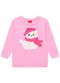 Kyly - Casaco Infantil Menina Gatinha Off White - variação: Rosa