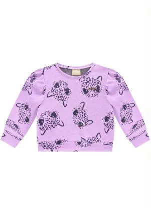 Milon - Casaco Infantil Menina Lilás - MILON