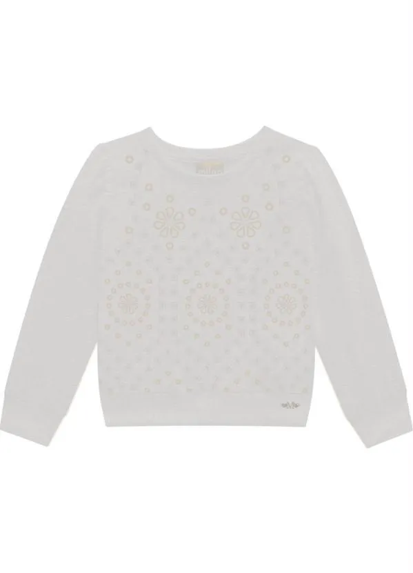 Milon - Casaco Infantil Menina Mescla