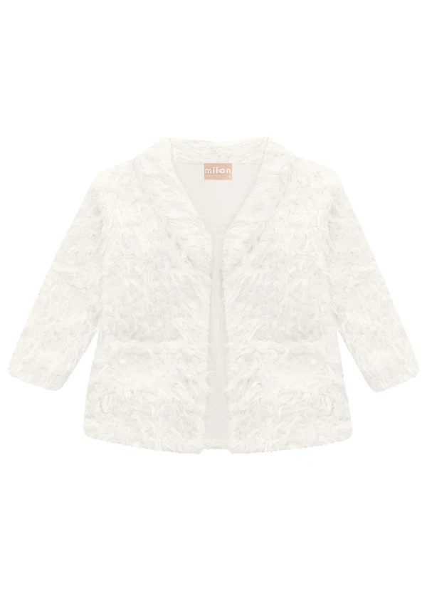 Milon - Casaco Infantil Menina Off White