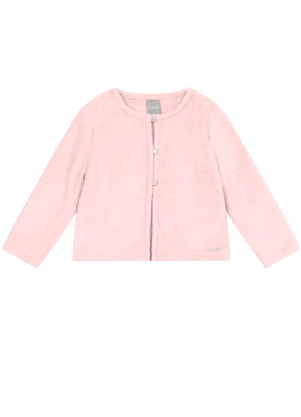 Brandili Mundi - Casaco Infantil Menina Peluciado Rosa - BRANDILI MUNDI