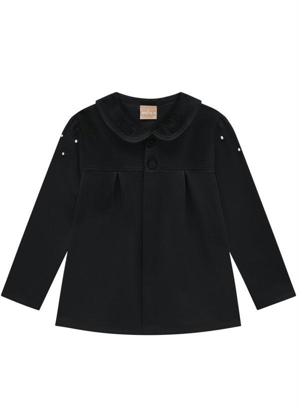 Milon - Casaco Infantil Menina Preto