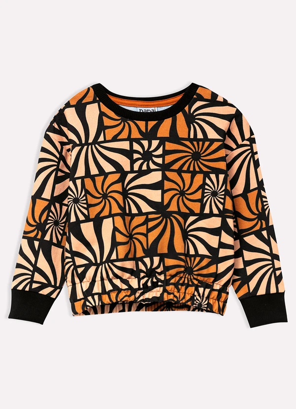 Nanai - Casaco Infantil Menina  Preto 3