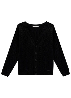 Milon - Casaco Infantil Menina Preto - MILON