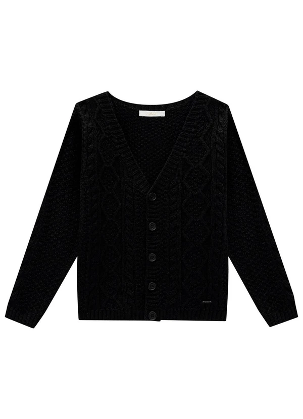 Milon - Casaco Infantil Menina Preto