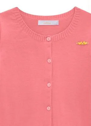 Milon - Casaco Infantil Menina Rosa - MILON