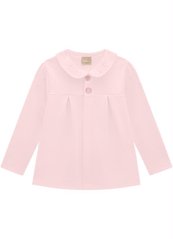 Milon - Casaco Infantil Menina Rosa