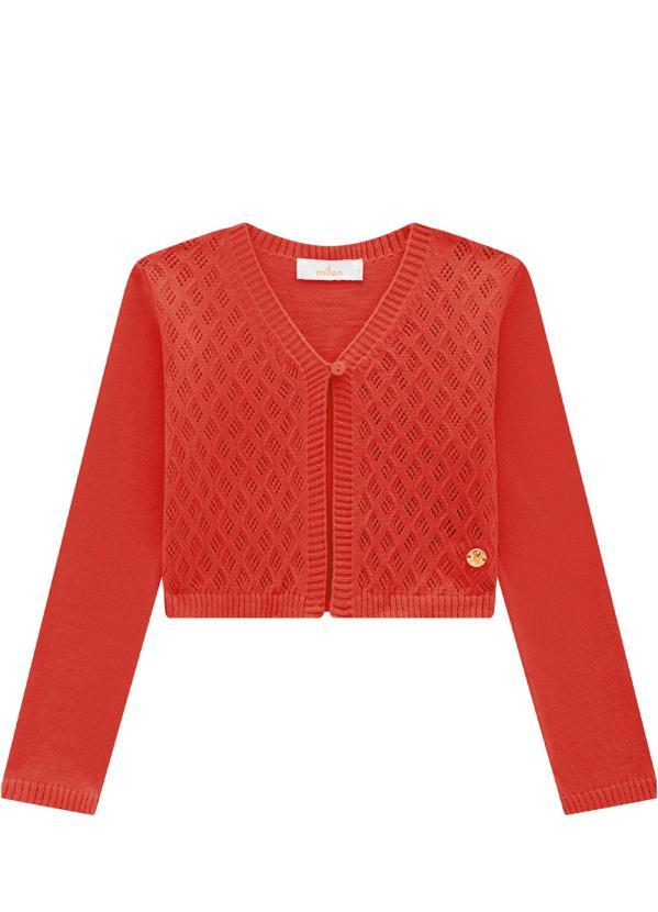 Milon - Casaco Infantil Menina Vermelho