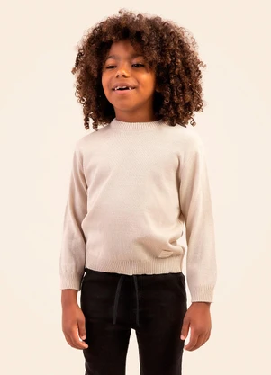 Bugbee - Casaco Infantil Tricô Bege - BUGBEE