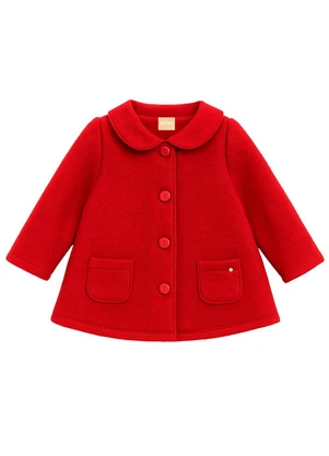Milon - Casaco Infatil Menina em Jacquard Vermelho - MILON