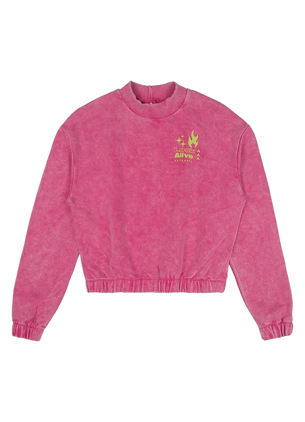 Authoria - Casaco Moletom Pink Marmorizado Rosa 3