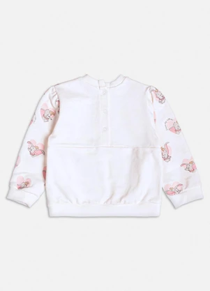 Momi - Casaco Off White do Dumbo de Moletom Branco - MOMI