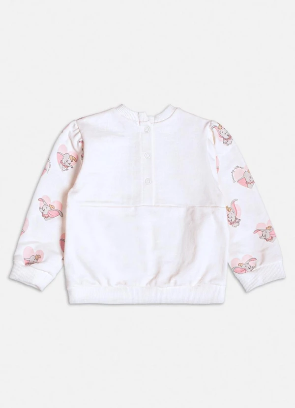 Momi - Casaco Off White do Dumbo de Moletom Branco 2